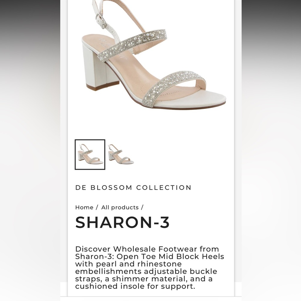 De Blossom bridal heels- Sharon 3